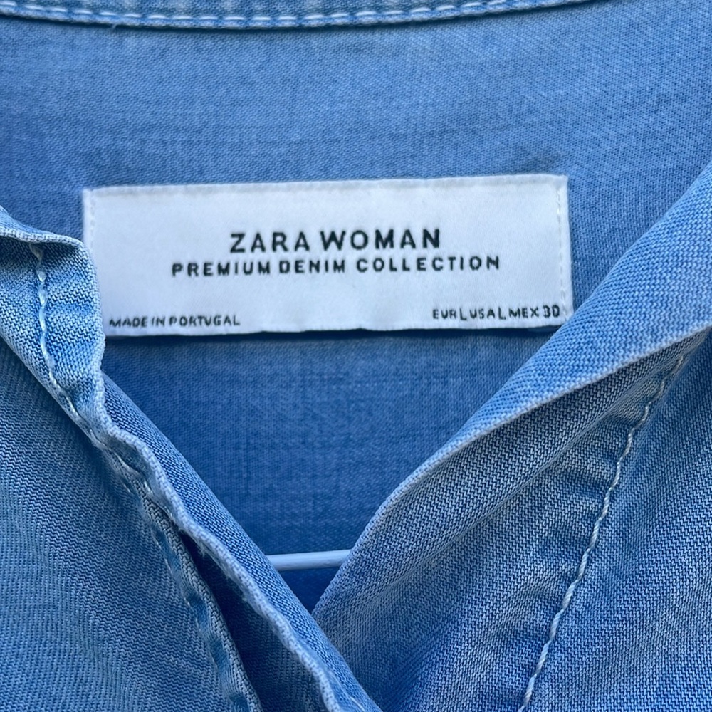 Zara Jean Lyocell Button Down Shirt - Picture 5 of 6